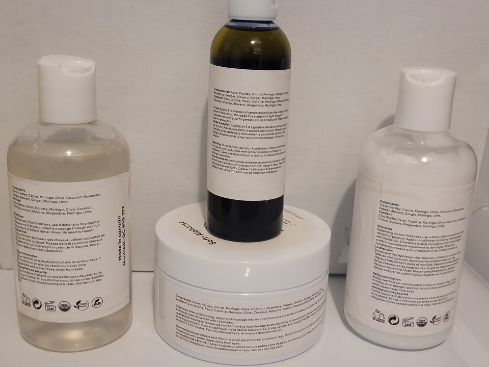 SOFT ALPHONSE; Shampoo Hair 250 ml, Conditioner 250 ml, Hair Mask 250 ml, Serum Hair Oil 120 ml